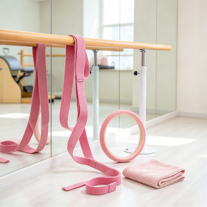 Yoga Stretching Strap with Multiple Grip Loops