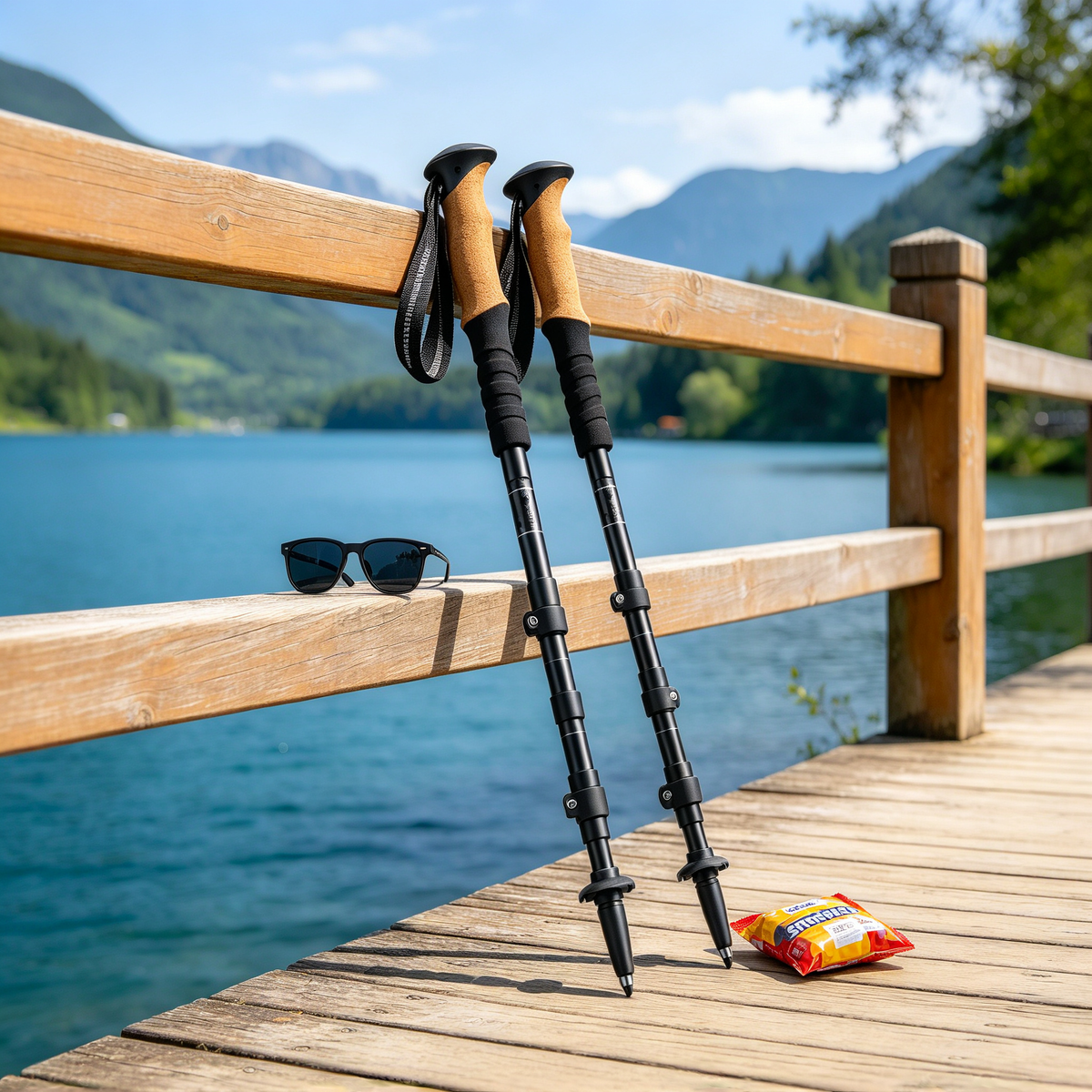Portable Collapsible Trekking Poles for Trail Walking