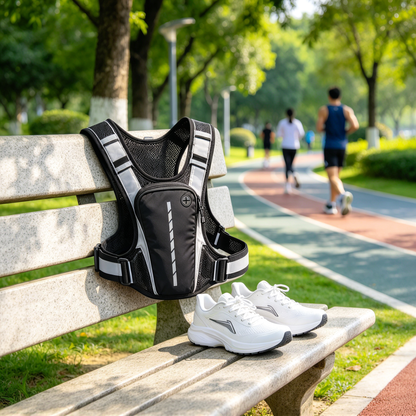 Reflective Running Vest for Low-Light Outdoor Training