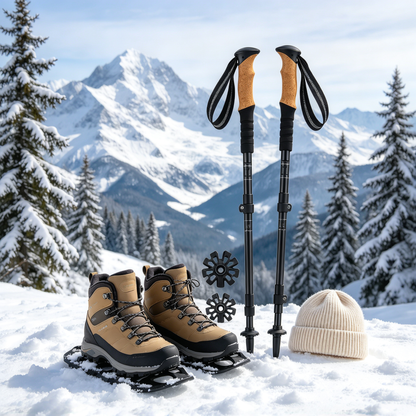 Portable Collapsible Trekking Poles for Trail Walking
