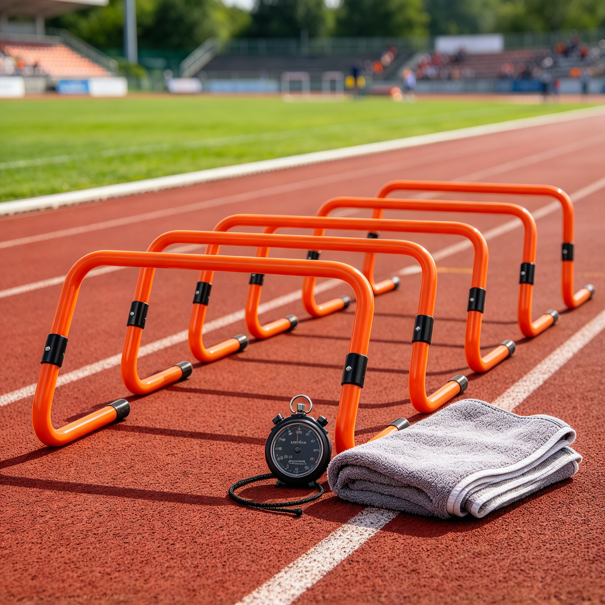 Running Track Hurdle Training Set for Footwork Practice