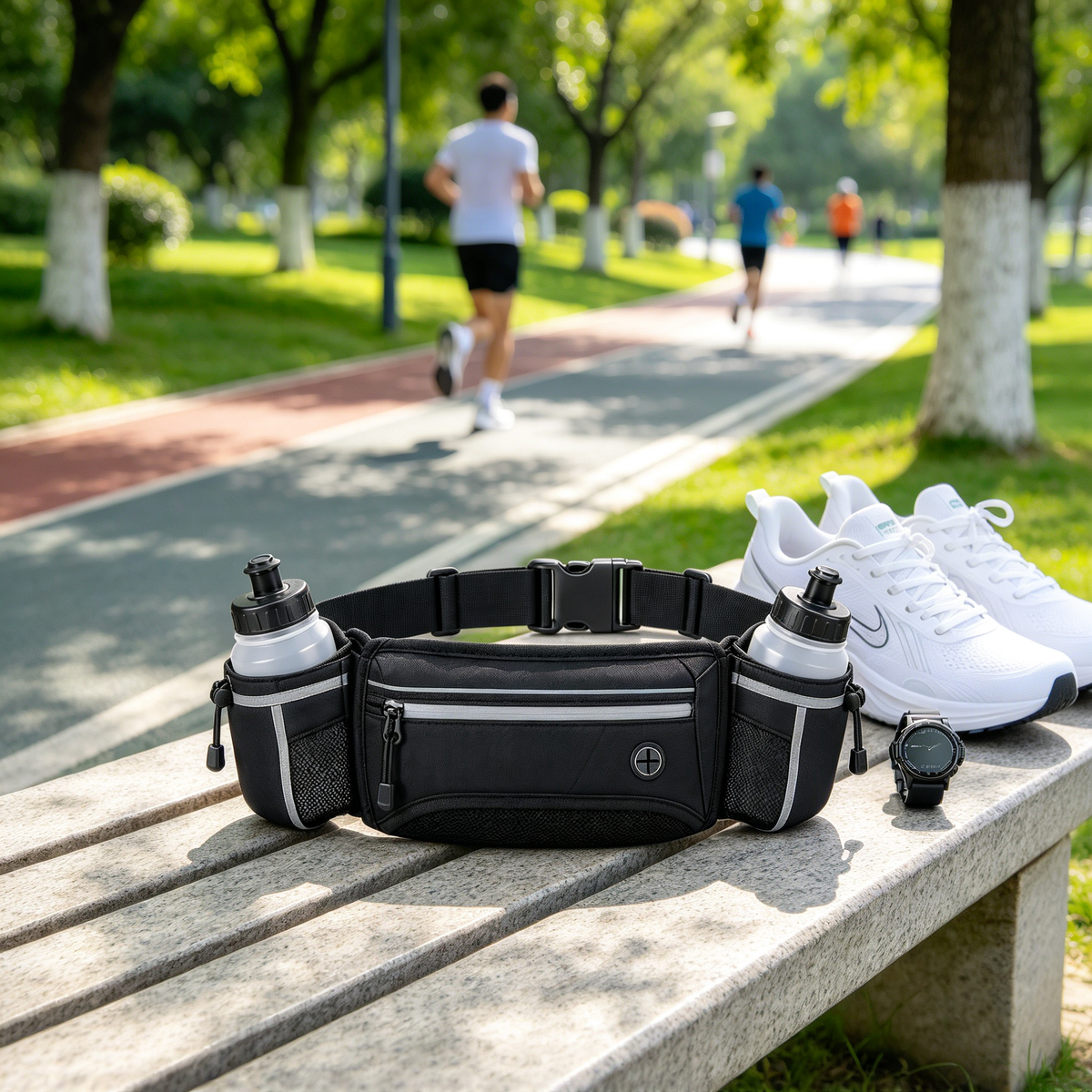 Adjustable Running Hydration Belt for Training and Race Days
