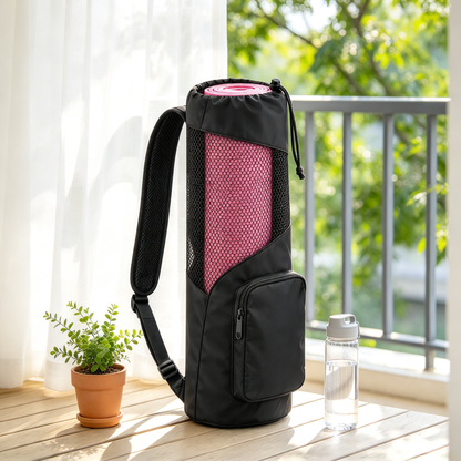 Compact Yoga Mat Carry Backpack with Gear Storage