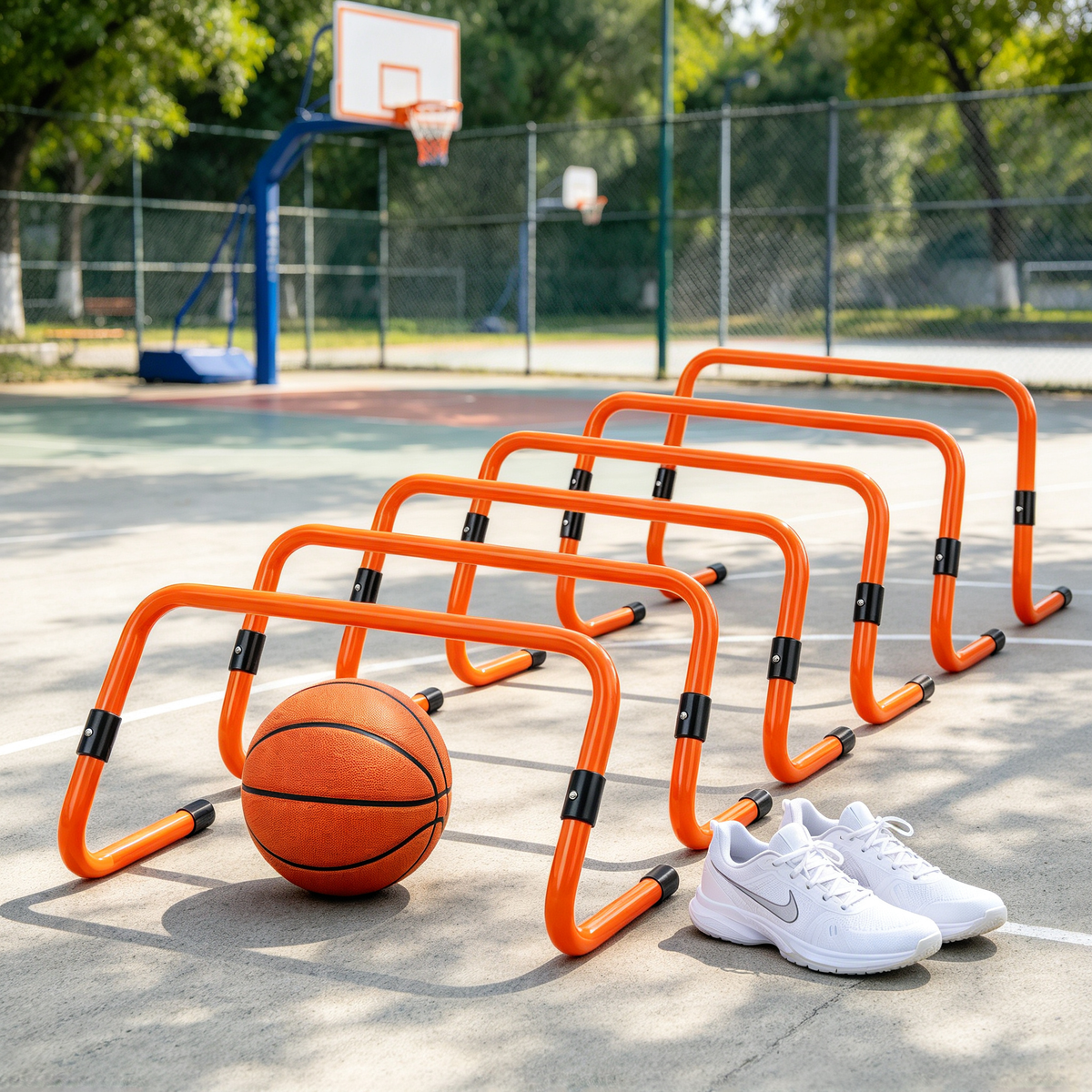 Running Track Hurdle Training Set for Footwork Practice