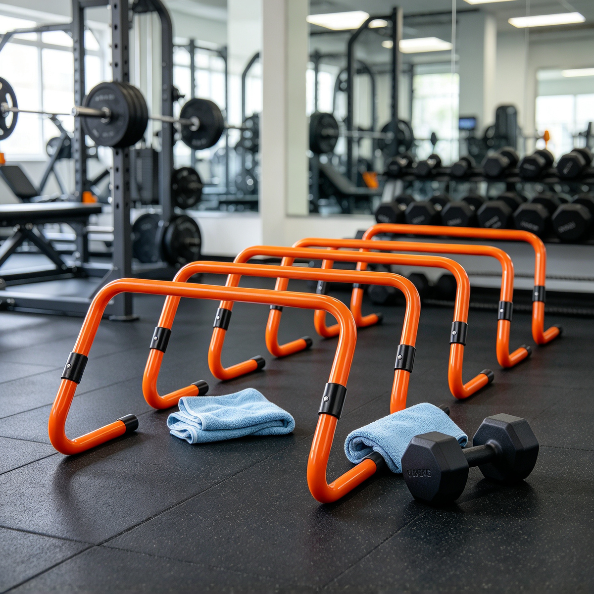 Running Track Hurdle Training Set for Footwork Practice